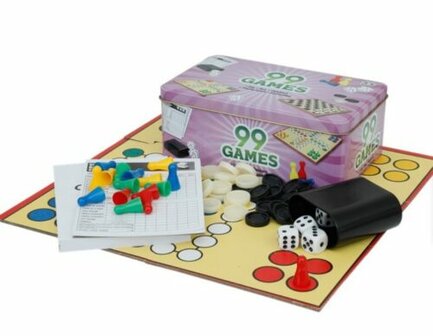 99 spellen in blik