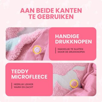 Dekbedovertrek Glow in the dark Unicorn Roze