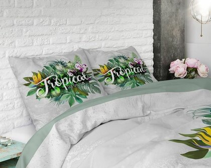 Dekbedovertrek Tropical Dreams groen