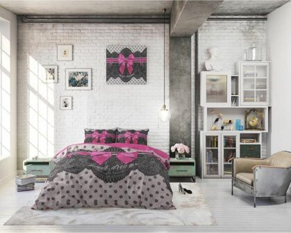Dekbedovertrek Romanca roze