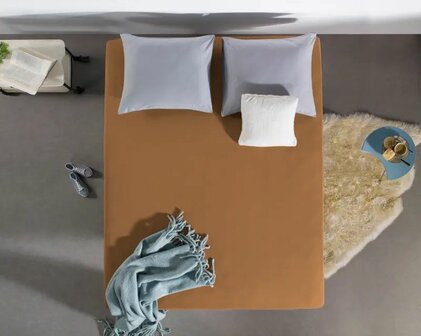 Jersey Hoeslaken taupe