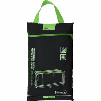 Tuinkussenhoes 130X50X32 Zwart