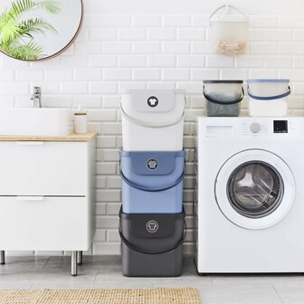 Wasmand 40L Horizon Blauw