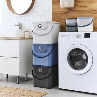 Wasmand 40L Antraciet