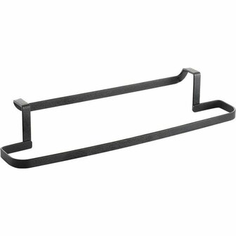 Handdoekhouder 30x8x5 cm Zwart