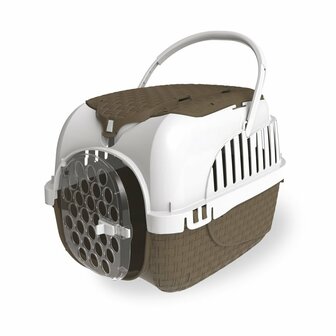 Bama Pet Transportbox 52x33x34 cm Taupe/Wit
