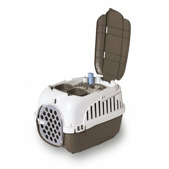 Bama Pet Transportbox 59x38x37 cm Taupe/Wit