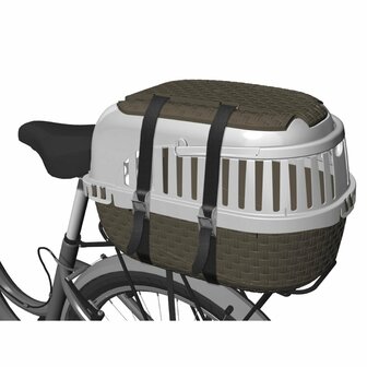 Bama Pet Transportbox 59x38x37 cm Taupe/Wit