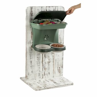 Bama Pet Hondenvoederbak 48x27x42 cm Groen