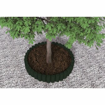 Bama Tuin Modulaire Rand Imitatiehout 38.5x15 cm 6 Stuks Groen
