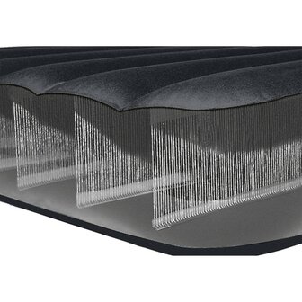 Twin Luchtbed + Pomp 99x191x25 cm Zwart