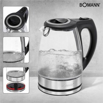 Bomann WKS 6032 G CB glas waterkoker