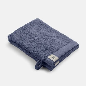 Walra Washand 16x21 cm 2 Stuks Gerecycled Katoen/Blauw