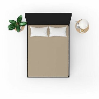 Hoeslaken 140x200 Jersey Bruinbeige