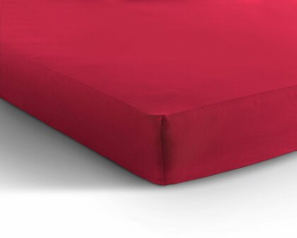 Hoeslaken 90x200 Jersey Hot Pink