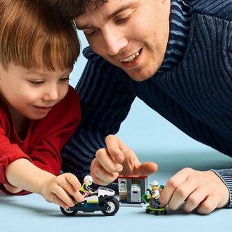 Lego City 60455 Achtervolging op Politiemotor
