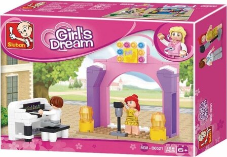 Sluban M38-B0521 Girls Dream Muziekpodium