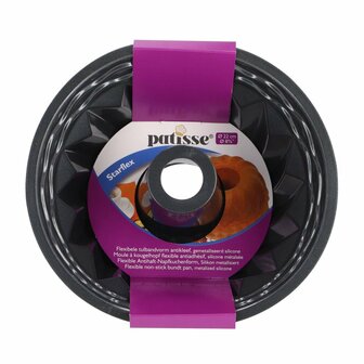 Tulbandvorm 22 cm Zwart/Siliconen