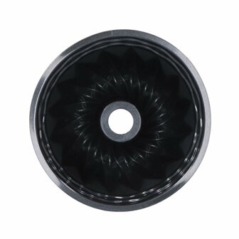 Tulbandvorm 22 cm Zwart/Siliconen