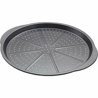 Pizzabakplaat 36x31.5x1.8 cm Zwart