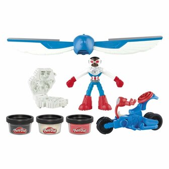 Play-Doh Captain America Motorsnijder Speelset