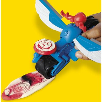 Play-Doh Captain America Motorsnijder Speelset