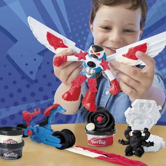 Play-Doh Captain America Motorsnijder Speelset