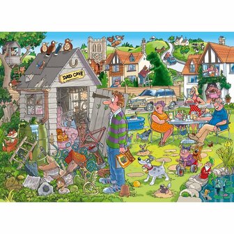 Jumbo Puzzel Wasgij Destiny 28 De Mancave van Pa! 1000 Stukjes