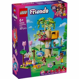 Lego 42666 Friends Kattenverjaardagsfeestje en Boomhut