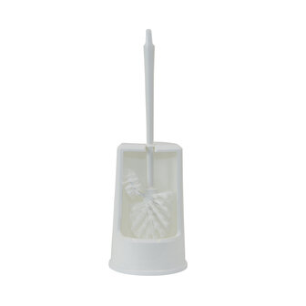 Toiletborstel met Houder en Randreiniger Wit