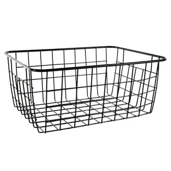 Draadmand 28x22x12.5 cm Mat/Zwart