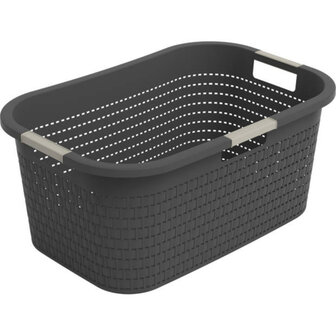 Wasmand Rotho Country 40L Antraciet