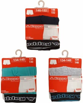 Kappa kinder boxershorts grijs div.maten