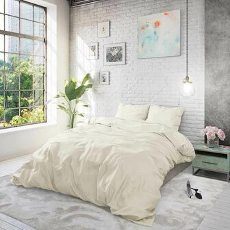 Dekbedovertrek 240x220 Satin Point Creme