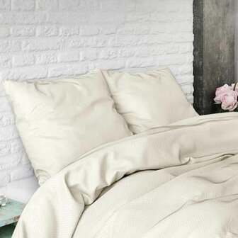 Dekbedovertrek 240x220 Satin Point Creme