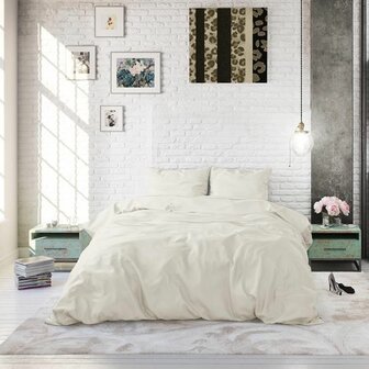 Dekbedovertrek 240x220 Satin Point Creme