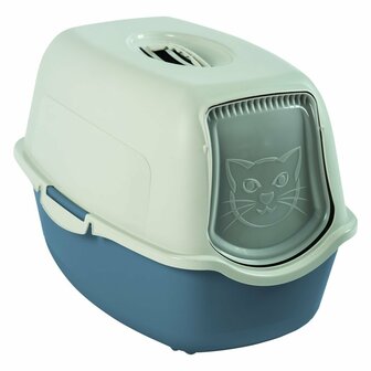 Kattenbak Eco Blauw/Zand