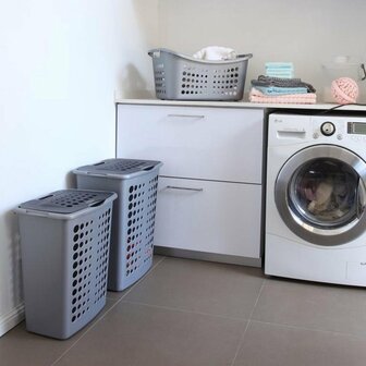 Wasmand 50L Grijs