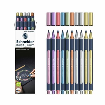 Metallic Rollerball 0.4 mm 10 Stuks