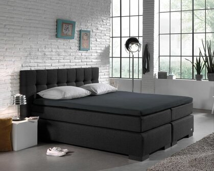 Splittopper 160x200 jersey Antraciet