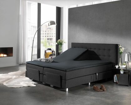 Splittopper 160x200 jersey Antraciet