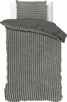 Rib Teddy Grijs 140x200/220