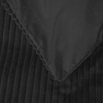 Rib Teddy Zwart 140x200/220