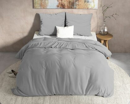 Flanel dekbedovertrek Mendez Grijs 140x200/220