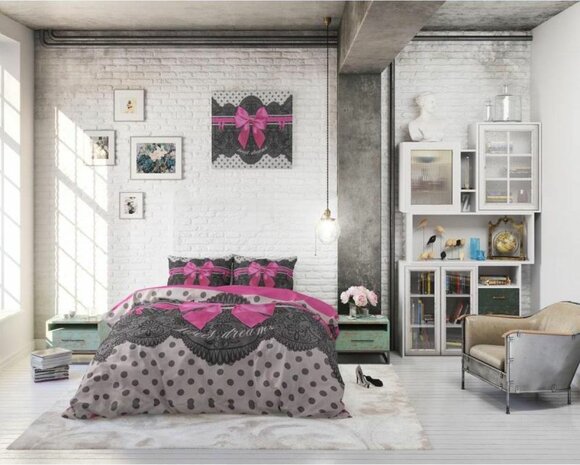 Dekbedovertrek Romanca roze