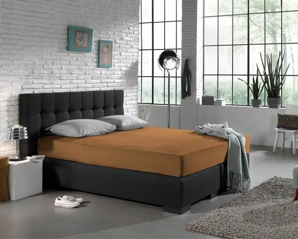 Jersey Hoeslaken taupe