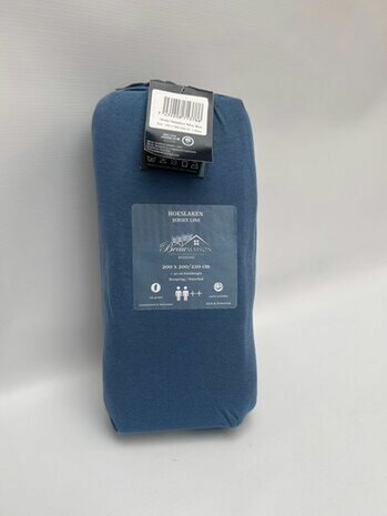 Jersey Hoeslaken blauw