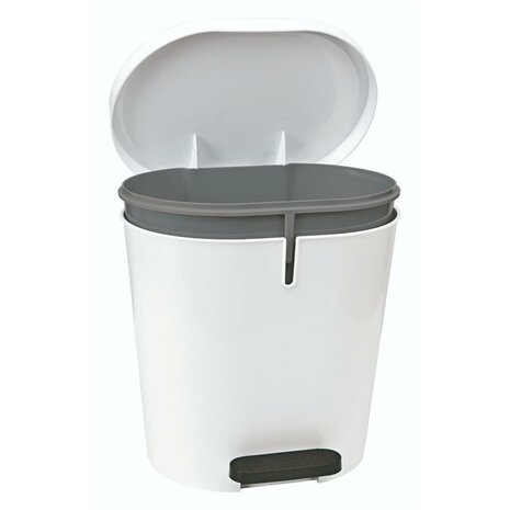 Pedaalemmer 8L Wit