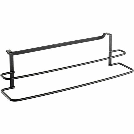 Handdoekhouder 38x10x9 cm Zwart