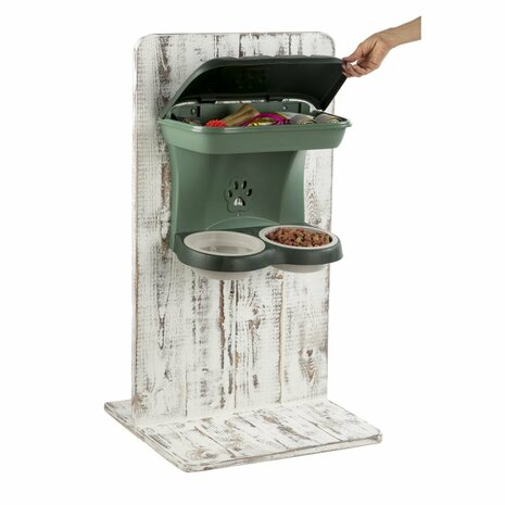 Bama Pet Hondenvoederbak 48x27x42 cm Groen